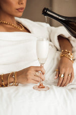 Beaded Nail Bracelet-Gold