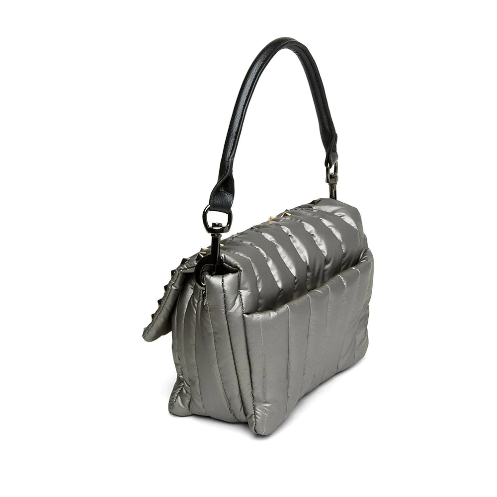 Studded Bar Bag- Pewter