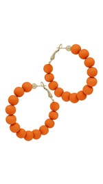 Clay Ball Hoops- Orange