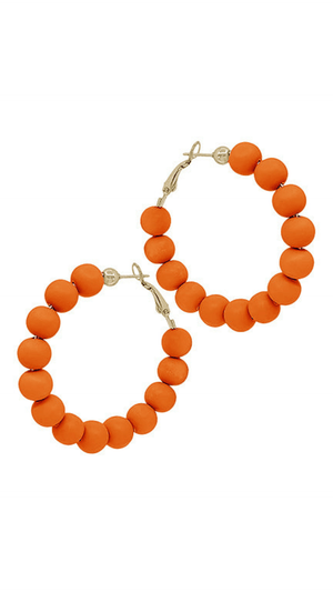 Clay Ball Hoops- Orange