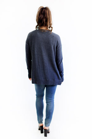 Hi Low Pullover with Thumbholes- Night Sky