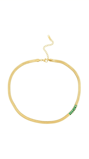 Parker Snake Chain-Emerald