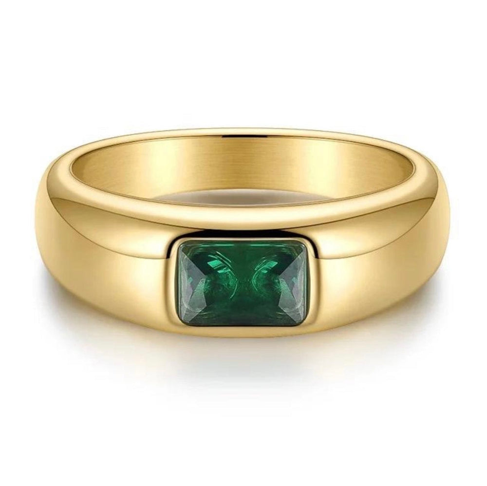 Emerald Statement Ring-8