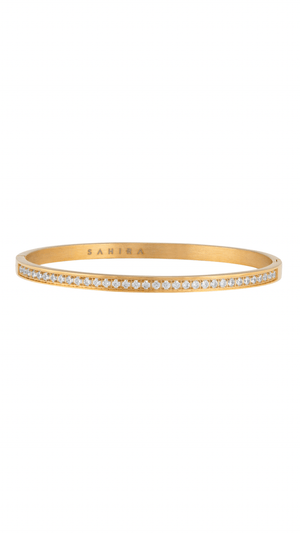 Lara Pave Bangle- Gold