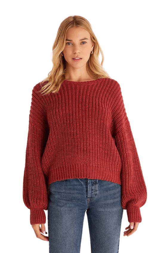 Lyndon Chunky Sweater - Rouge