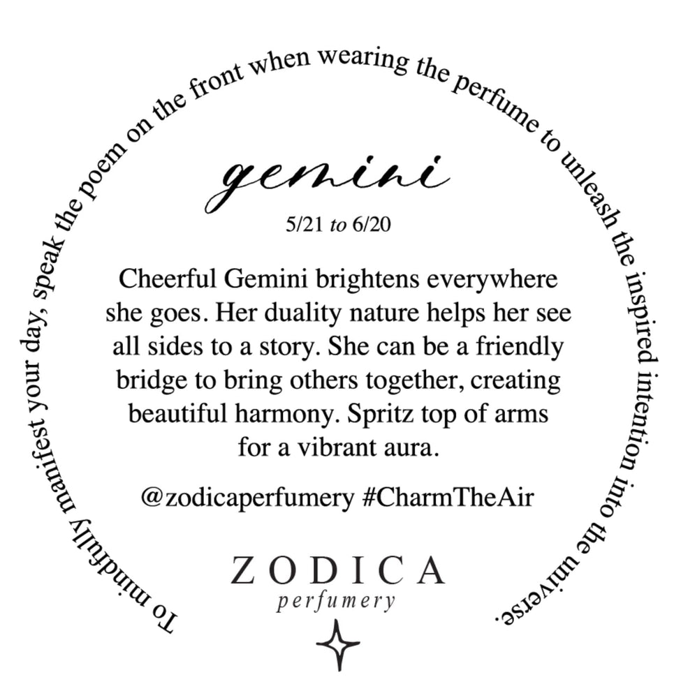 Gemini Zodiac Perfume