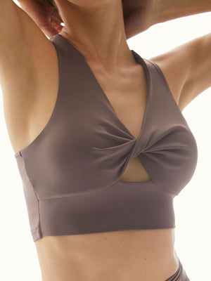 Parker Twist Bra- Taupe FINAL SALE