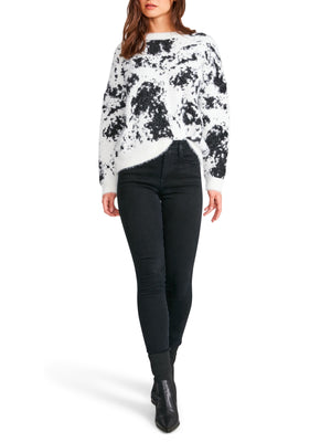 Marble Skies Sweater- Ivory