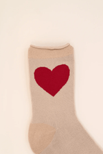 You Have My Heart Ankle Socks- Vanilla