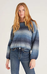 Piper Ombre Sweater - Midnight Blue