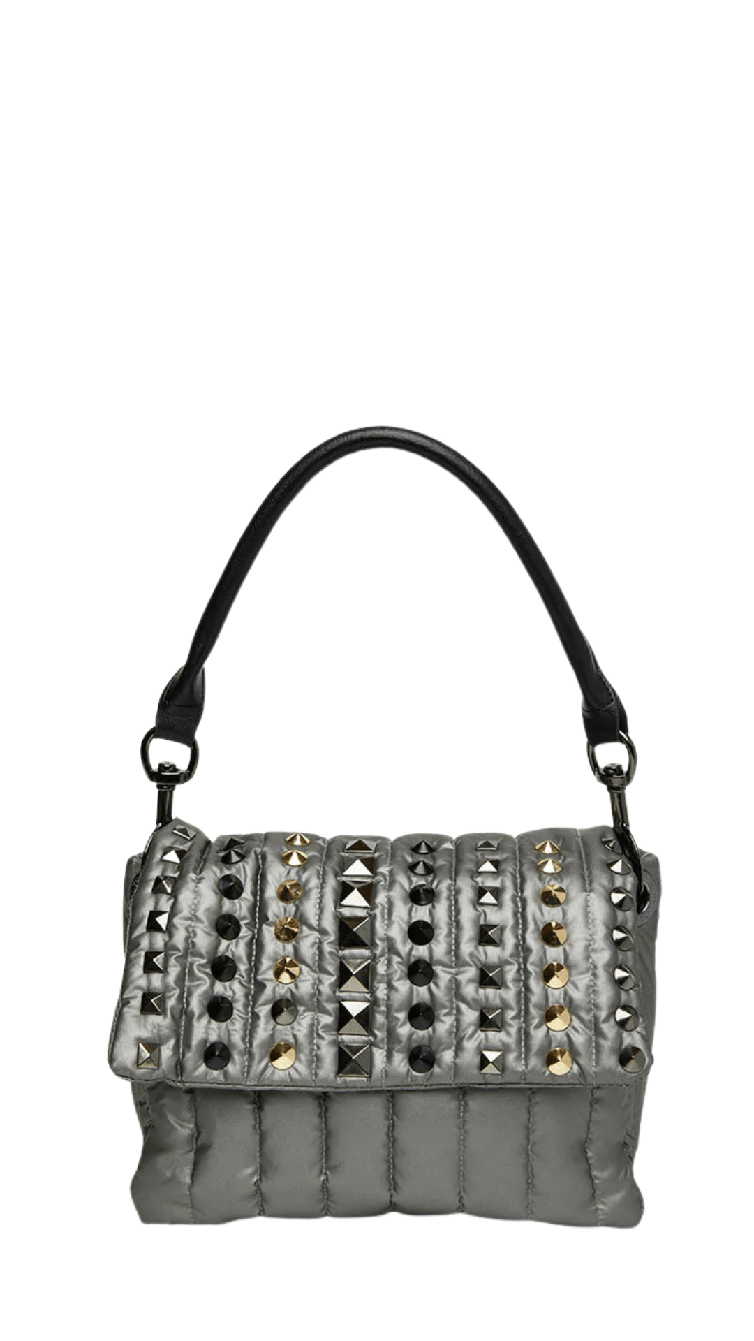 Bar Bag Studded- Pewter - Lansky Bros.