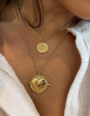 Gigi Double Coin Necklace