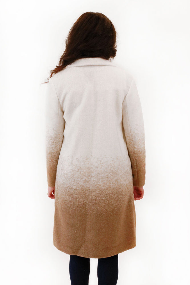 Ombre My Way Coat-Light Taupe