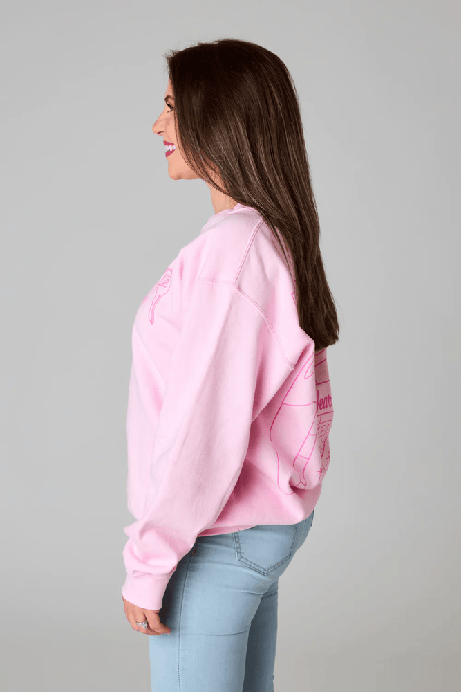 Vickie Graphic Sweatershirt- Heartbreak Hotel
