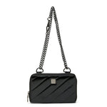 The Starlet Wallet Bag- Luxe Crackled Black